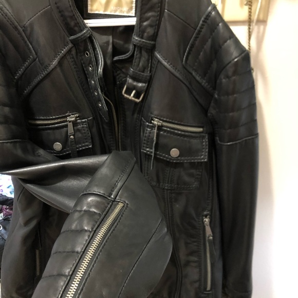 michael kors leather moto jacket - Picture 3 of 3